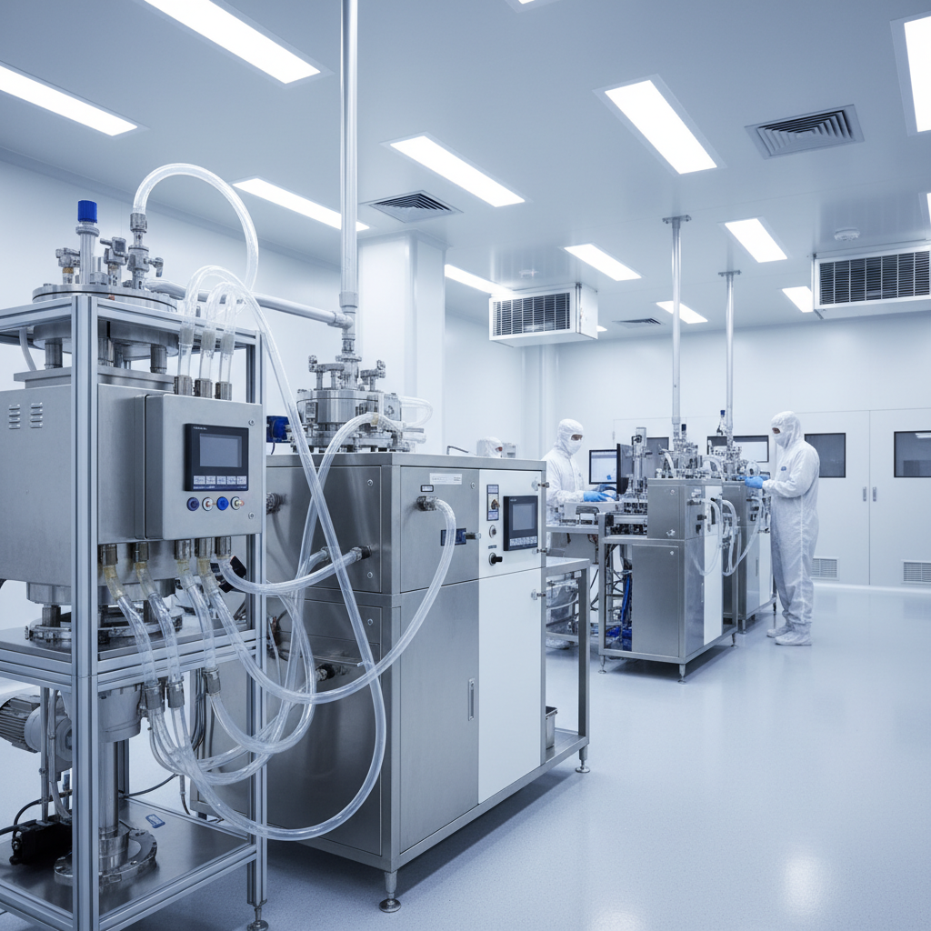 Cleanroom equipment using fluoropolymer tubing