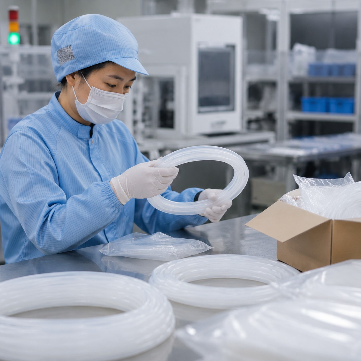 Inspection and packing for chemical processing tubing