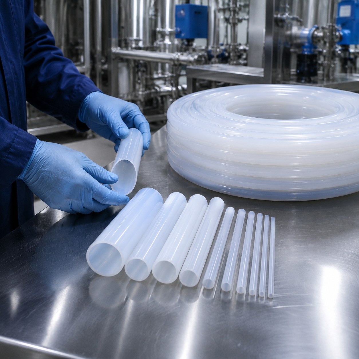 Material and size matching for chemical processing tubing