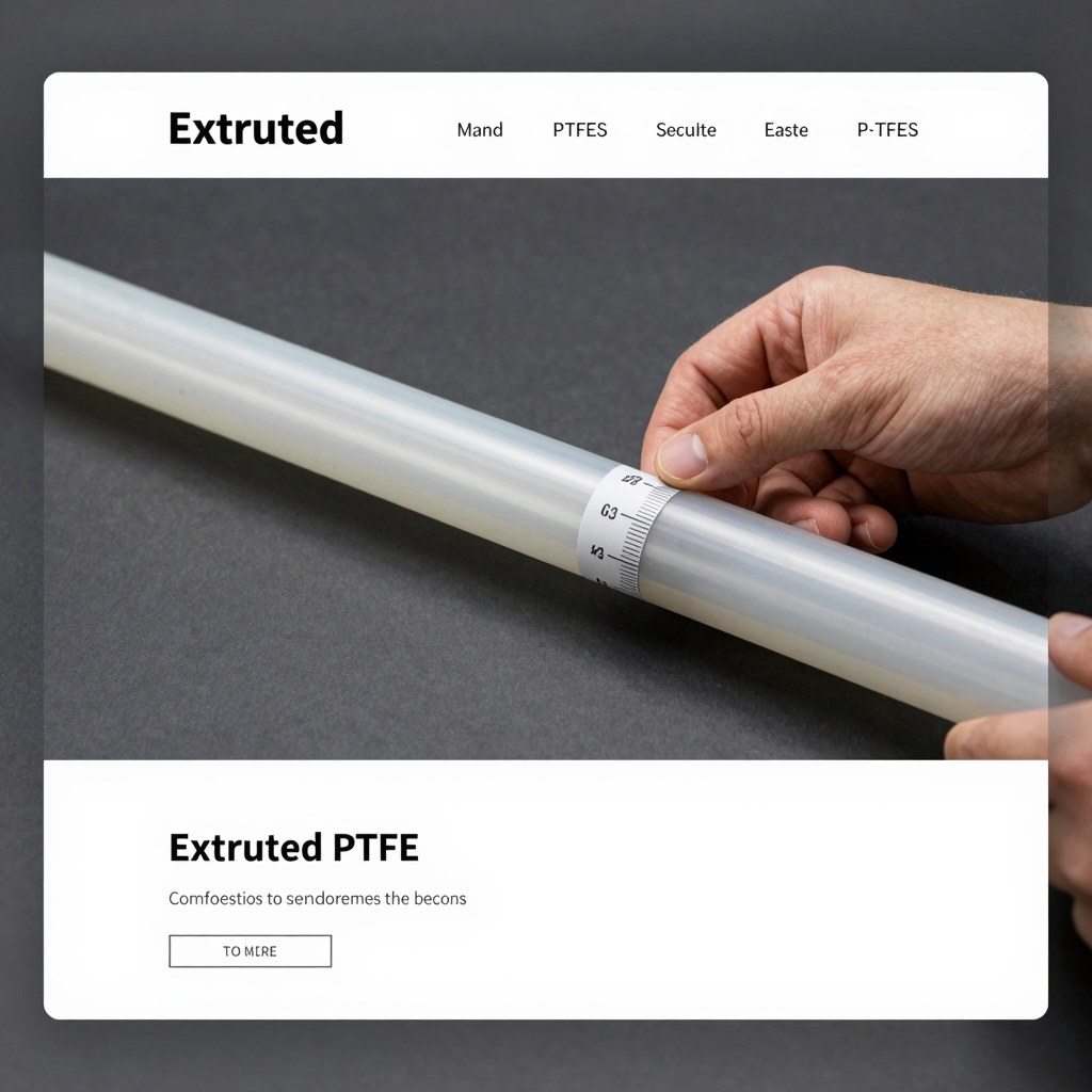 Dimensional inspection of extruded PTFE tubing