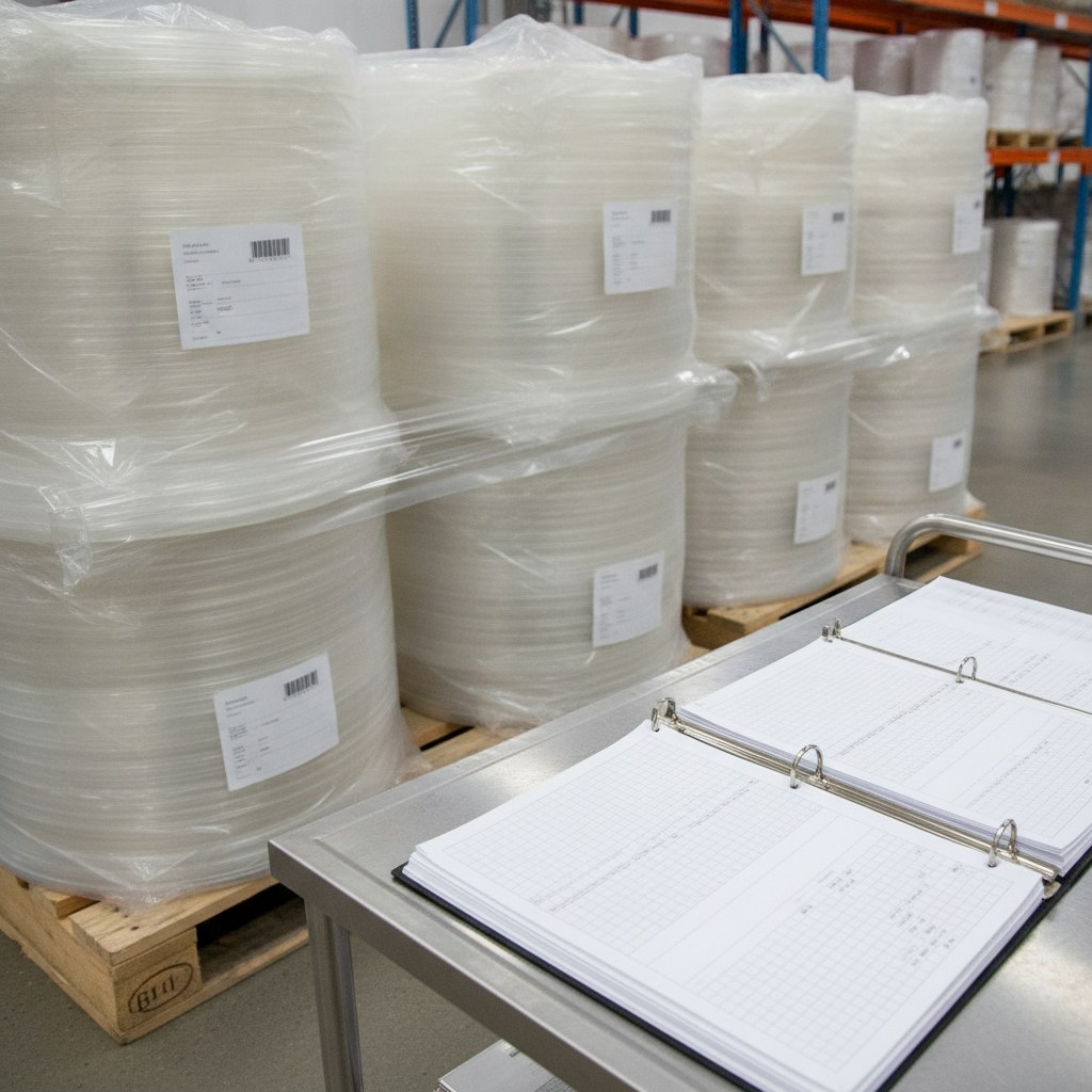FEP tubing protected packaging and traceability records