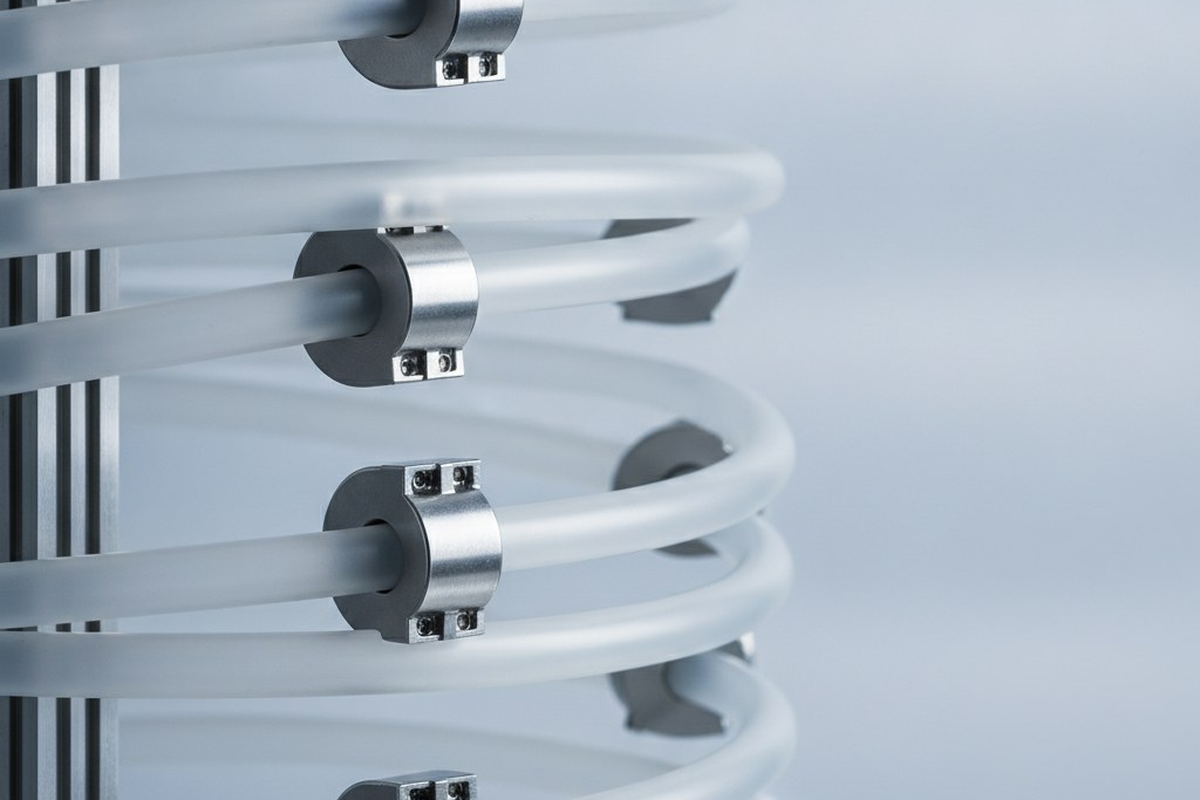 Tough ETFE tubing for abrasion-resistant industrial routing