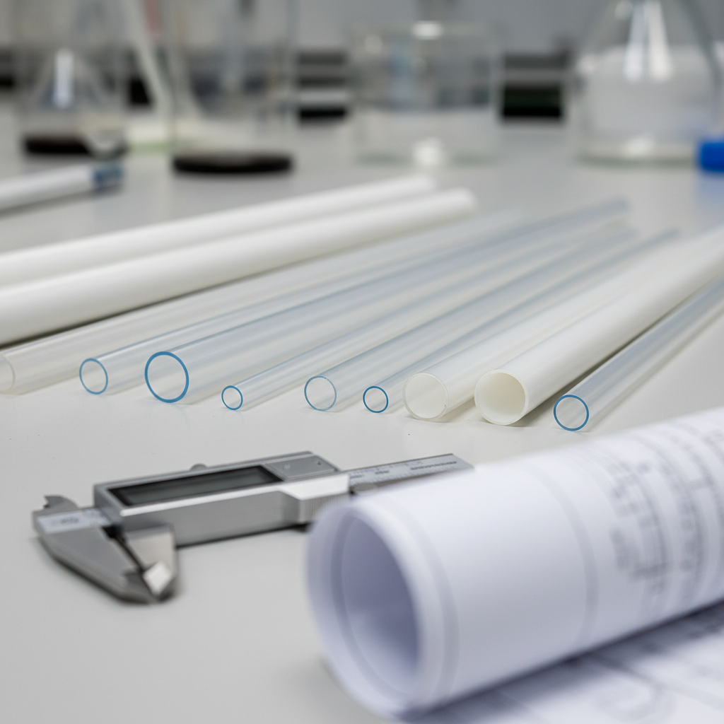 Custom extruded PVDF tubing