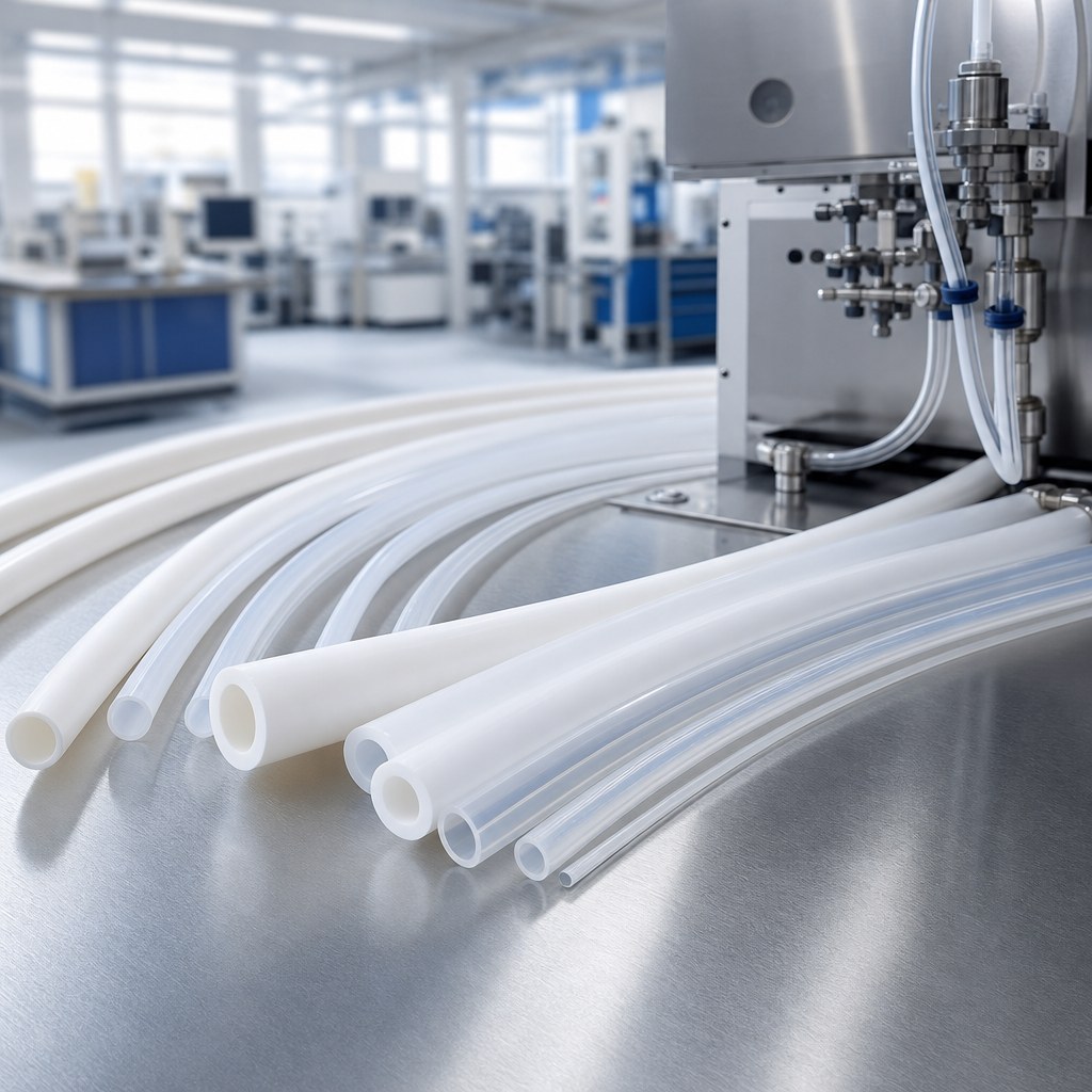 Photorealistic industrial website image for ptfe tubing: Supply Format, clean product or application scene, no text, no logo, no watermark