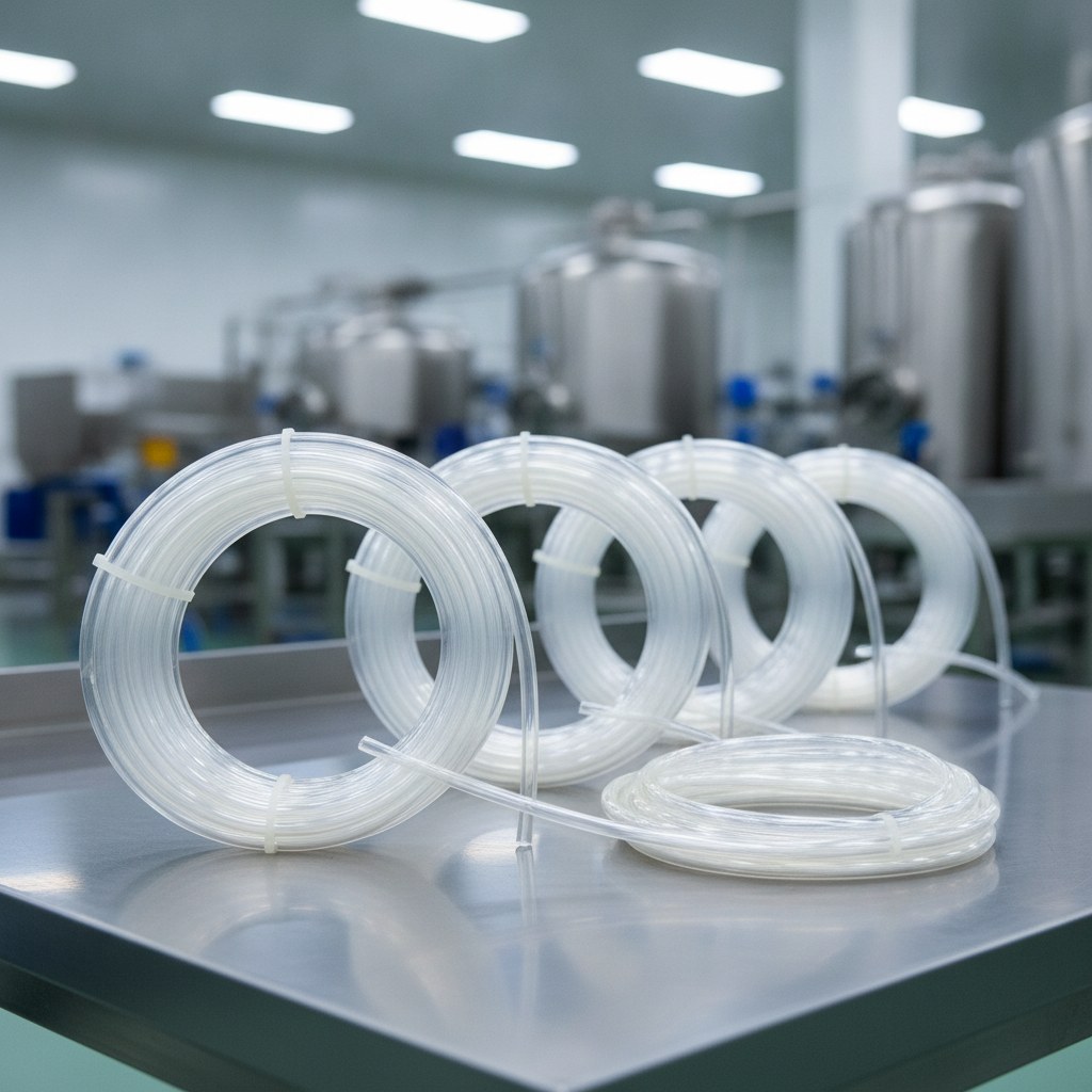 Translucent clear PTFE tubing for improved visual inspection